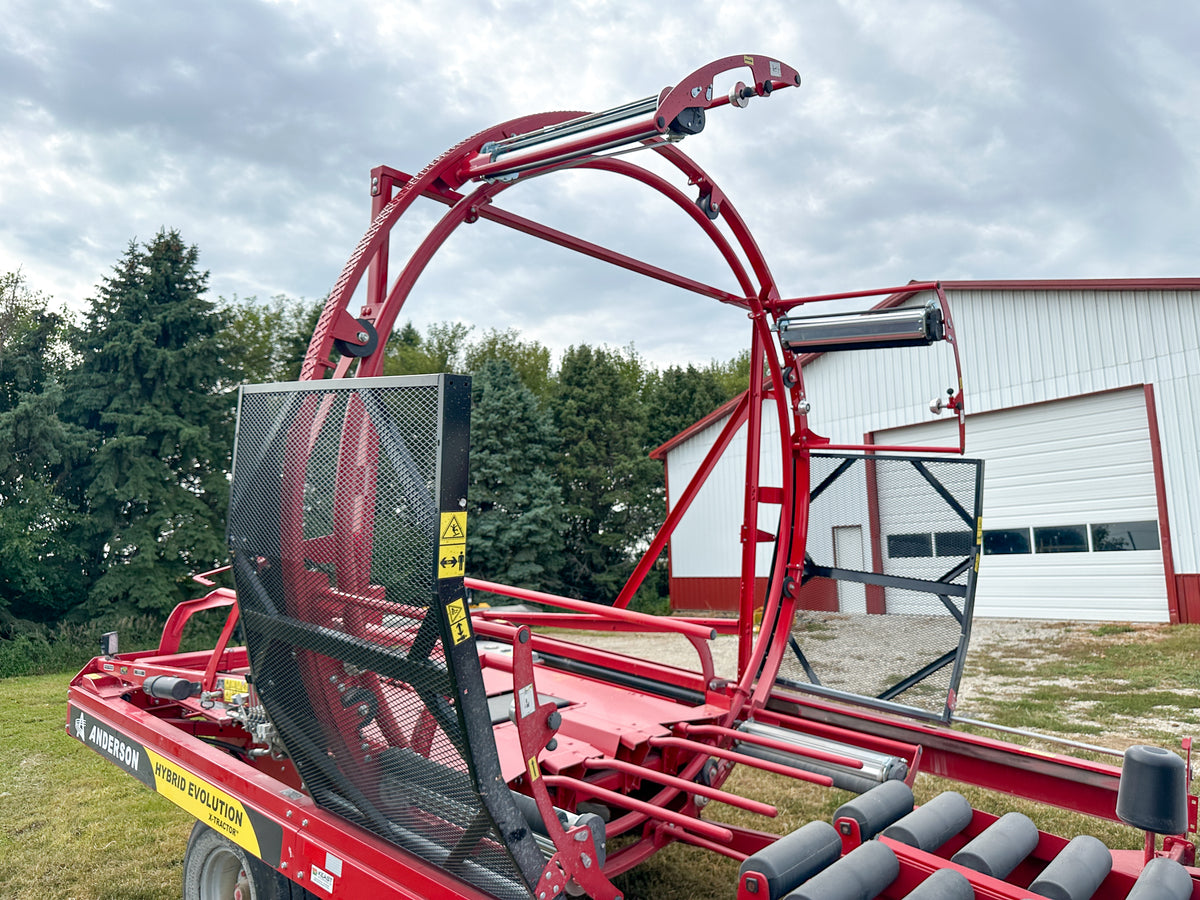 Anderson Hybrid Evolution wrapping hoop, film-carrier positions and safety screen