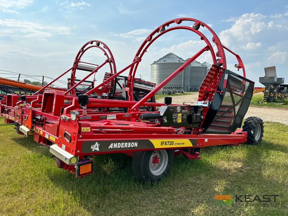Anderson IFX720 Inline Bale Wrapper – Custom Operator Elite Wraps 6’ Bales Fast Pusher System Bale Wrappers