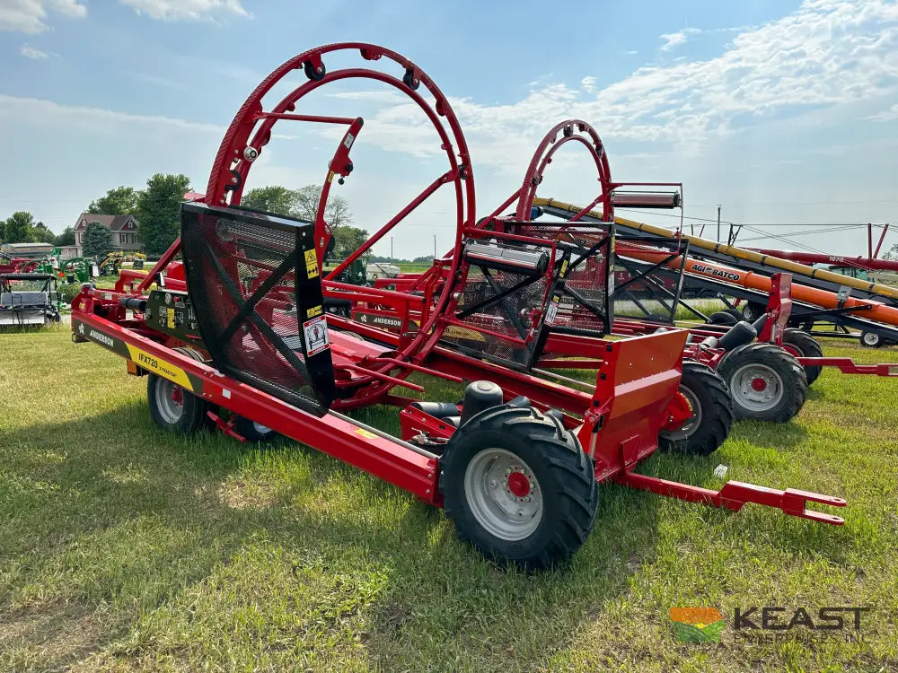 Anderson IFX720 Inline Bale Wrapper – Custom Operator Elite Wraps 6’ Bales Fast Pusher System Bale Wrappers