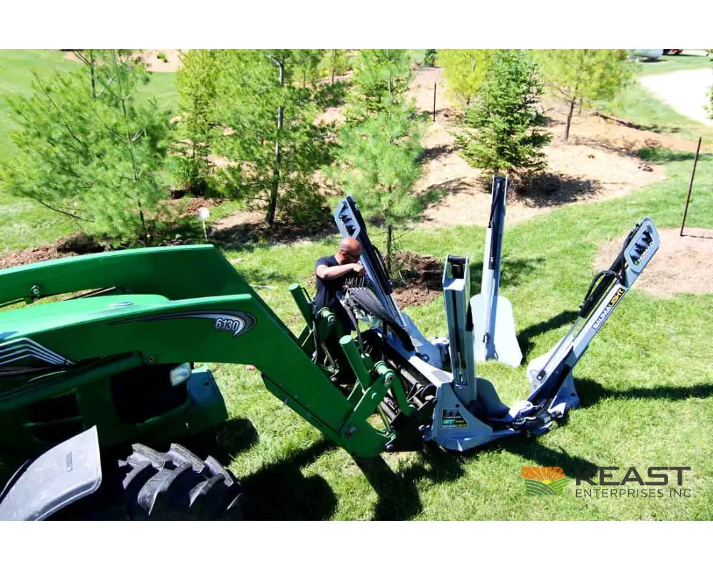 Baumalight ST440 40’’ Skid Steer Tree Spade - Manual Hydraulic Control 4-Blade Semi-Truncated Design AR400 Steel Tree