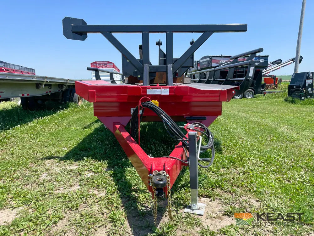 Cloverdale 12-14 Mega Bale Carrier - Self Loading Arm Stainless Steel Deck Tandem Axle Bale Carriers