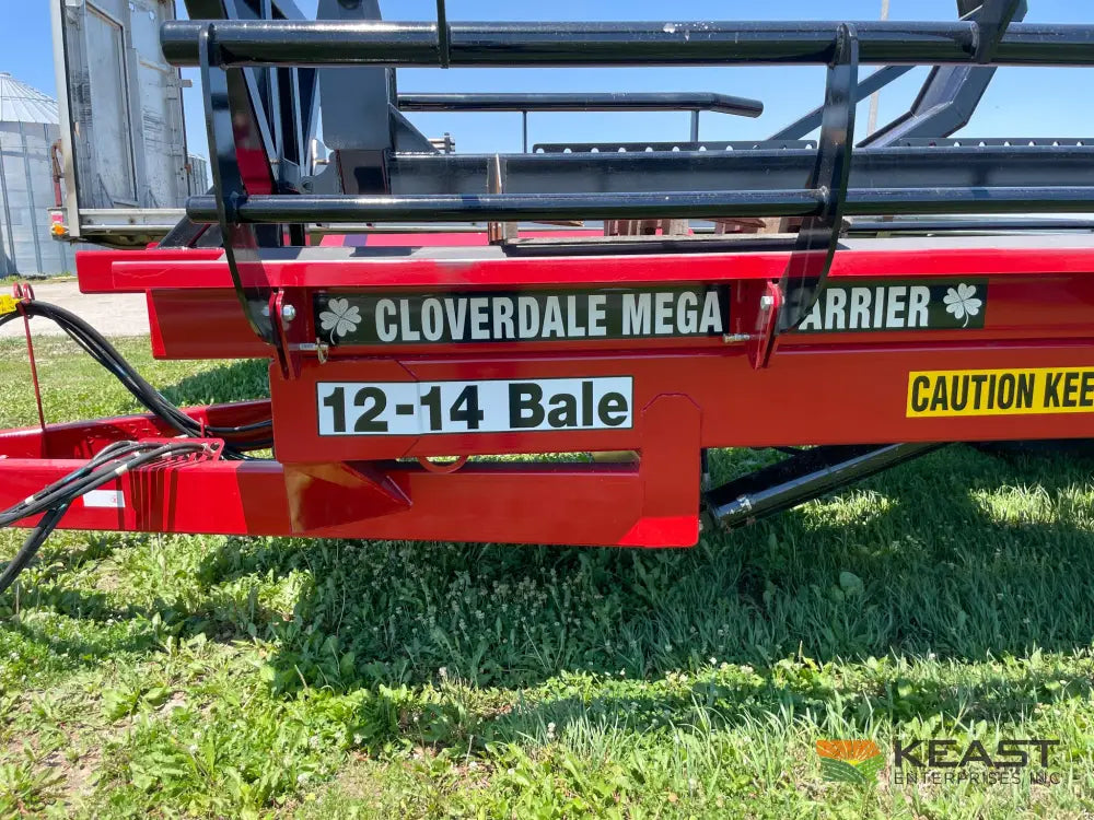 Cloverdale 12-14 Mega Bale Carrier - Self Loading Arm Stainless Steel Deck Tandem Axle Bale Carriers
