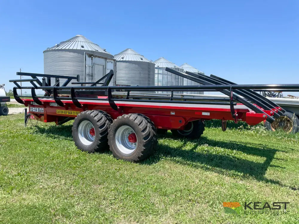 Cloverdale 12-14 Mega Bale Carrier - Self Loading Arm Stainless Steel Deck Tandem Axle Bale Carriers