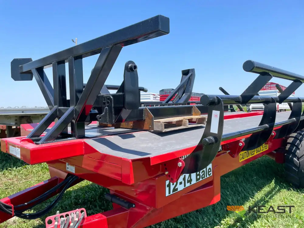 Cloverdale 12-14 Mega Bale Carrier - Self Loading Arm Stainless Steel Deck Tandem Axle Bale Carriers