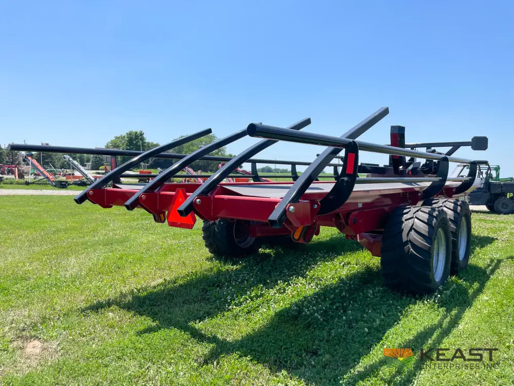 Cloverdale 12-14 Mega Bale Carrier - Self Loading Arm Stainless Steel Deck Tandem Axle Bale Carriers