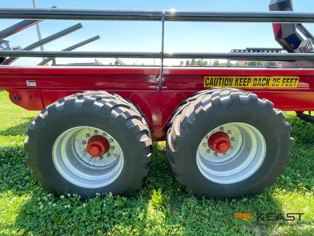 Cloverdale 12-14 Mega Bale Carrier - Self Loading Arm Stainless Steel Deck Tandem Axle Bale Carriers