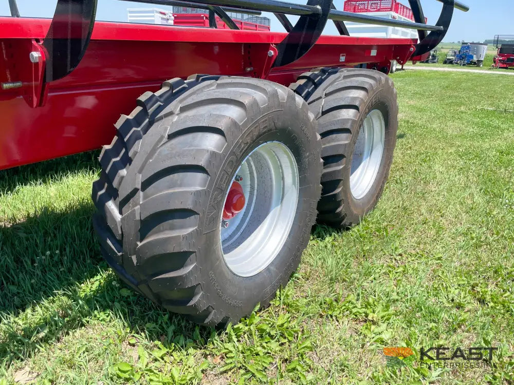 Cloverdale 12-14 Mega Bale Carrier - Self Loading Arm Stainless Steel Deck Tandem Axle Bale Carriers