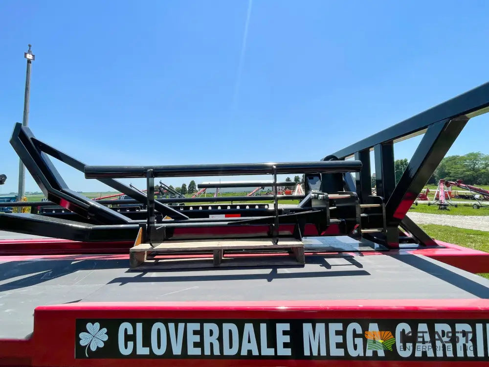 Cloverdale 12-14 Mega Bale Carrier - Self Loading Arm Stainless Steel Deck Tandem Axle Bale Carriers