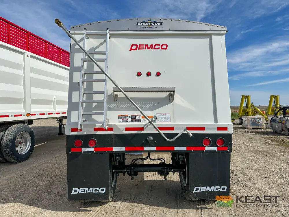 Demco 24’ Hopper Bottom Grain Trailer - 740 Bushel Heaped Capacity Roll Tarp Grain Trailers