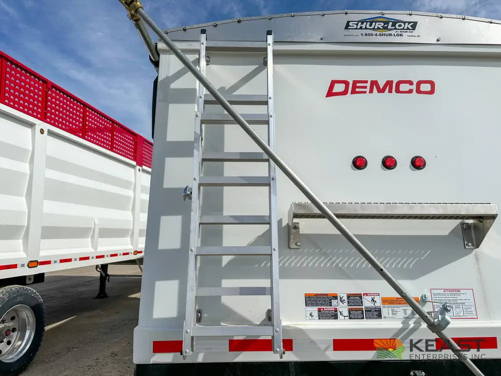 Demco 24’ Hopper Bottom Grain Trailer - 740 Bushel Heaped Capacity Roll Tarp Grain Trailers