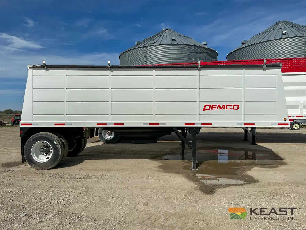 Demco 24’ Hopper Bottom Grain Trailer - 740 Bushel Heaped Capacity Roll Tarp Grain Trailers