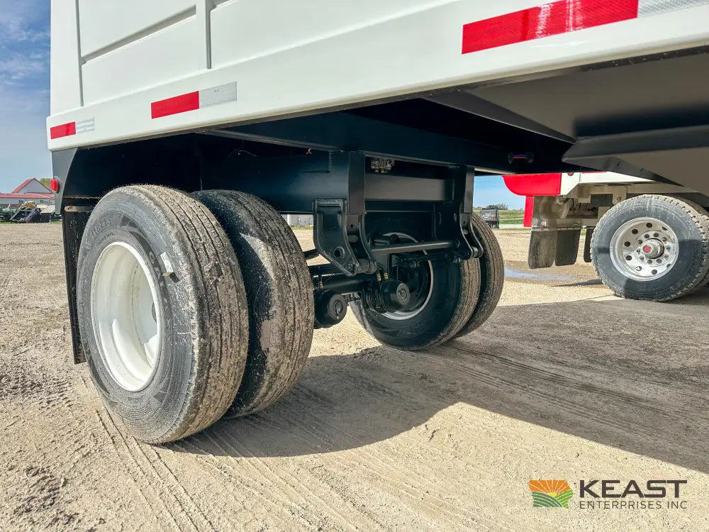 Demco 24’ Hopper Bottom Grain Trailer - 740 Bushel Heaped Capacity Roll Tarp Grain Trailers