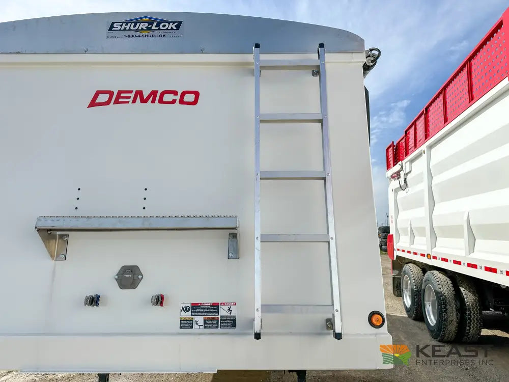 Demco 24’ Hopper Bottom Grain Trailer - 740 Bushel Heaped Capacity Roll Tarp Grain Trailers