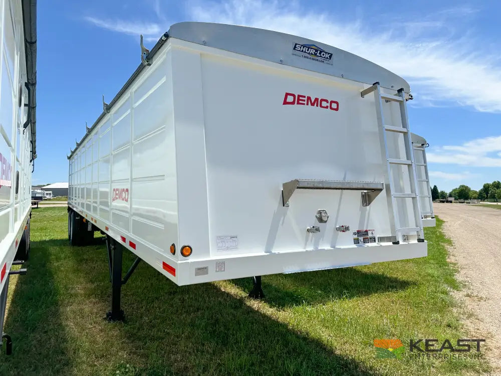 Demco 36’ Hopper Bottom Grain Trailer - 1,020 Bushel Heaped Capacity Roll Tarp Grain Trailers