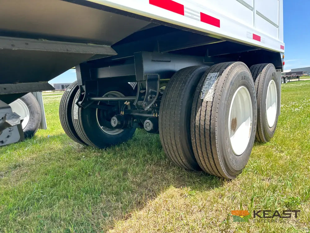 Demco 36’ Hopper Bottom Grain Trailer - 1,020 Bushel Heaped Capacity Roll Tarp Grain Trailers