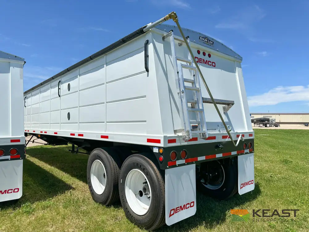 Demco 36’ Hopper Bottom Grain Trailer - 1,020 Bushel Heaped Capacity Roll Tarp Grain Trailers