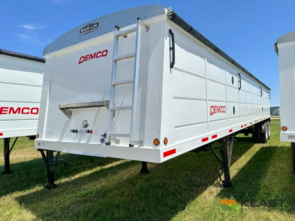 Demco 36’ Hopper Bottom Grain Trailer - 1,020 Bushel Heaped Capacity Roll Tarp Grain Trailers