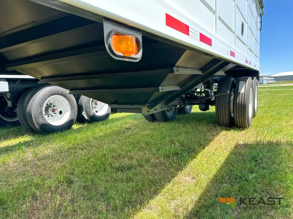 Demco 36’ Hopper Bottom Grain Trailer - 1,020 Bushel Heaped Capacity Roll Tarp Grain Trailers