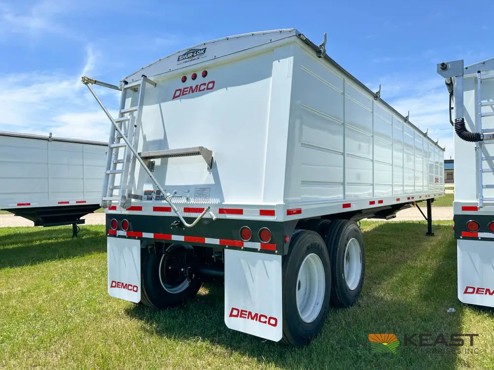 Demco 36’ Hopper Bottom Grain Trailer - 1,020 Bushel Heaped Capacity Roll Tarp Grain Trailers