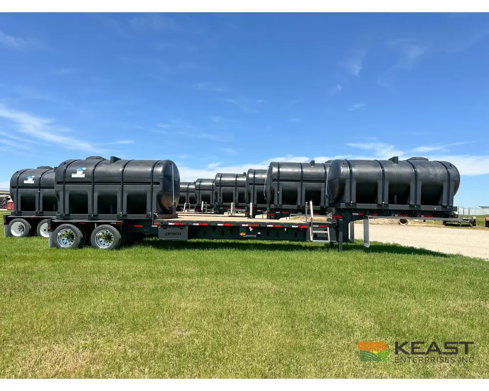Demco 42’ Sprayer Liquid Tender Trailer - Dual 3,250 Gal Tanks 15’6’’ Deck Space Liquid Tender Trailers