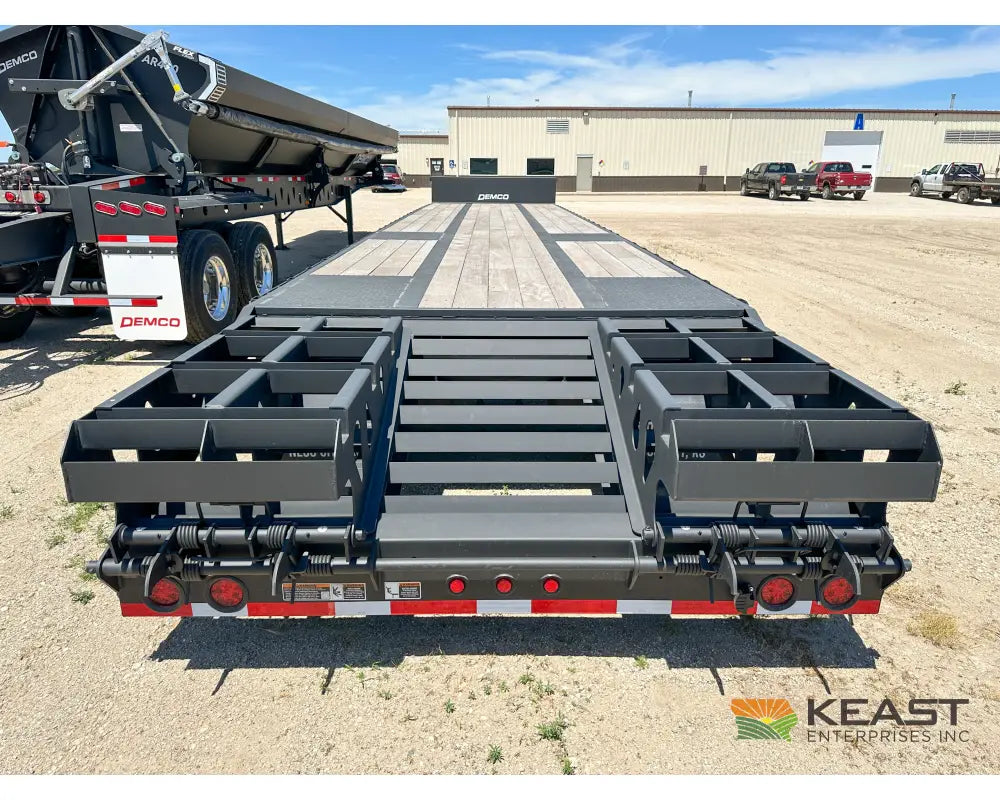 Demco 48’ Drop Deck Spread Axle Trailer - 5’ Beaver Tail Triple Ramps Air Ride Drop Deck Trailers