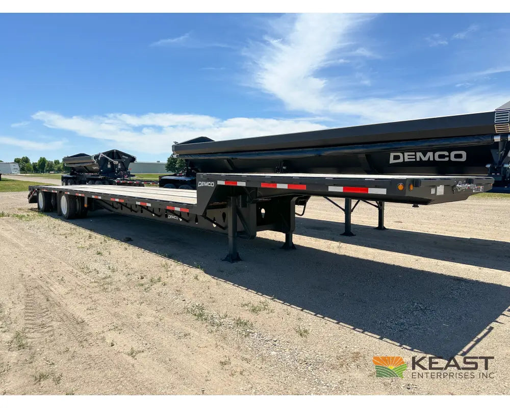 Demco 48’ Drop Deck Spread Axle Trailer - 5’ Beaver Tail Triple Ramps Air Ride Drop Deck Trailers