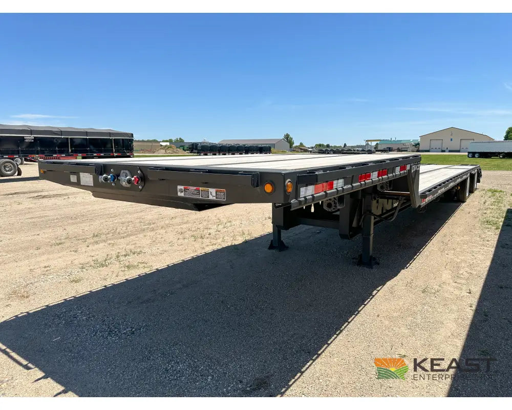 Demco 48’ Drop Deck Spread Axle Trailer - 5’ Beaver Tail Triple Ramps Air Ride Drop Deck Trailers