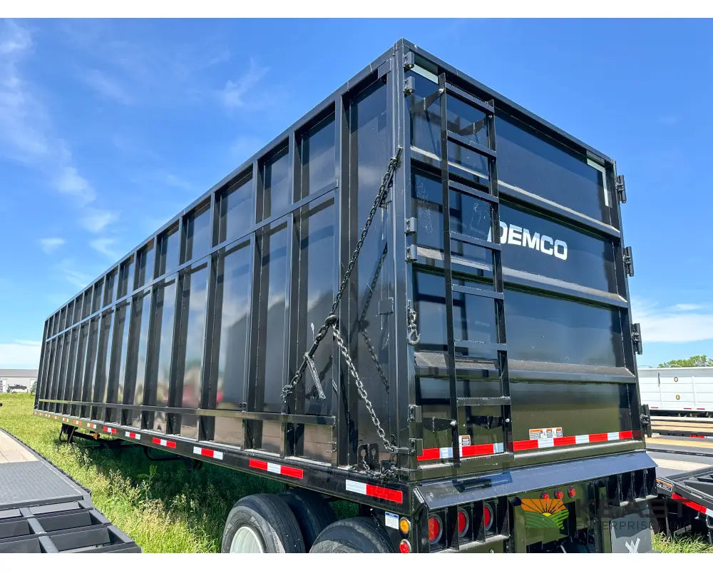 Demco 48’ Gondola Steel Scrap Trailer - Spring Ride 8’ Sidewall 113 Cu Yd Capacity Gondola Trailers