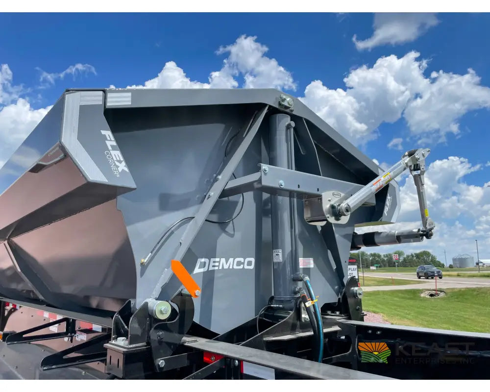 Demco Side Dump Trailer Triple Axle Air Ride 34’ Tub 128’’ Iowa Spread Axle Side Dump Trailers