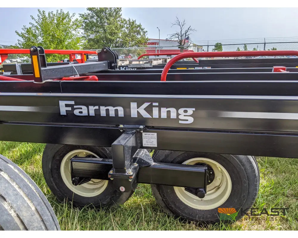 Farm King 2400 Round Bale Carrier - 8 Bale Capacity Self Loading Arm Feed Wagons