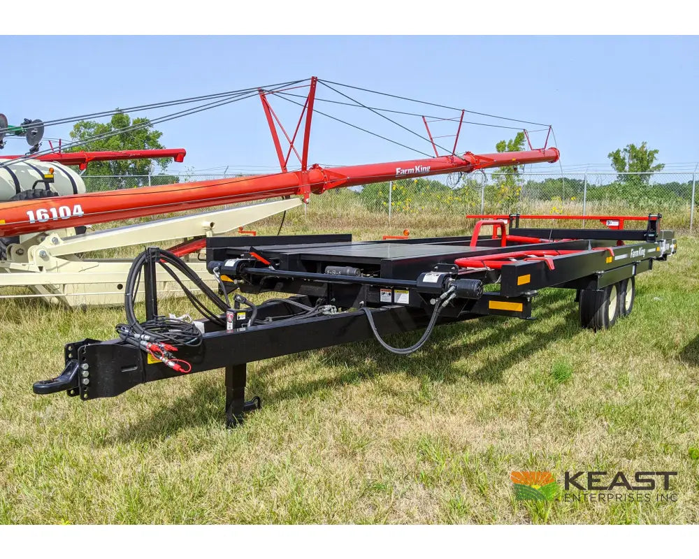Farm King 2400 Round Bale Carrier - 8 Bale Capacity Self Loading Arm Feed Wagons