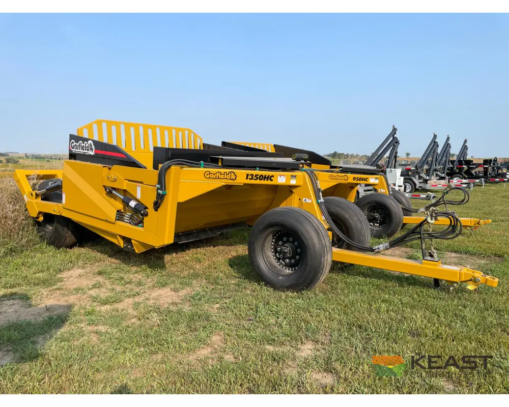 Garfield 1350HC 13 Yard Ejection Scraper 9’ Working Width Ejection Scrapers
