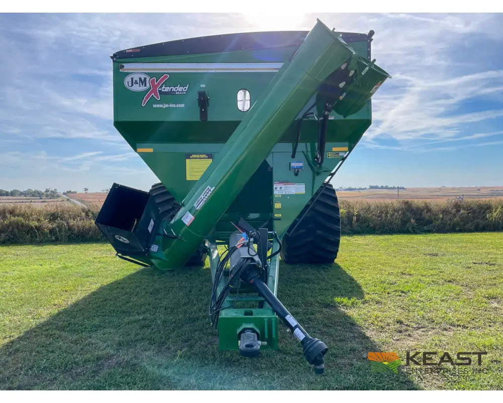 J&M 1312 Grain Cart 1,325 Bushel Capacity Roll Tarp 20’’ Discharge Scales Grain Carts