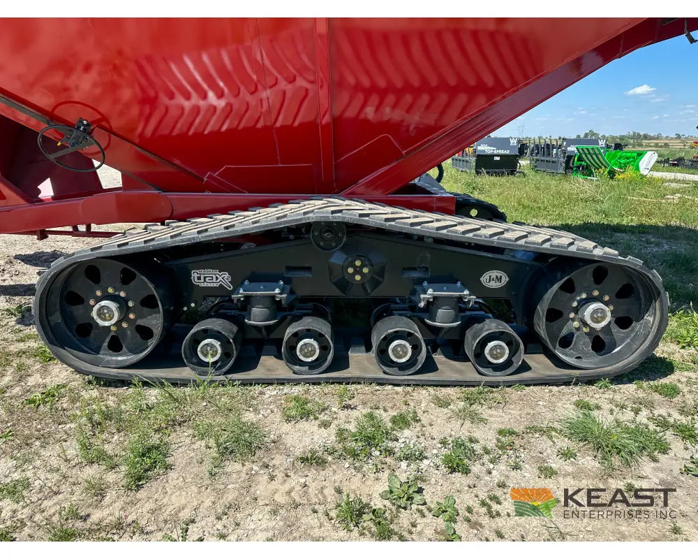 J&M 1522T Tracked Grain Cart 1,500 Bushel Capacity Roll Tarp 20’’ Discharge Scales Grain Carts
