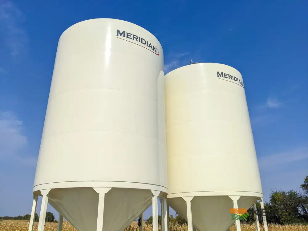 Meridian 1620 Smoothwall Grain Bin - 16’ Diameter 4118 Bushel Capacity Powder Coated Smoothwall Bins