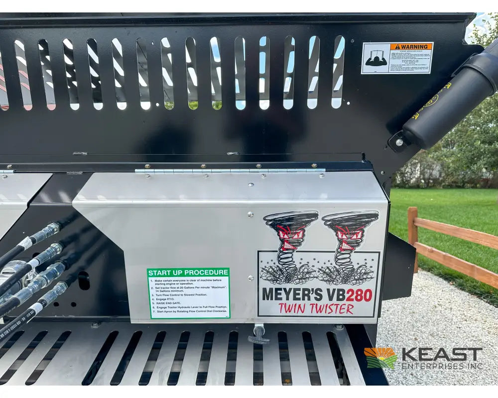 Meyers VB280 Manure Spreader - 280 Cu Ft Capacity Struck Poly Box Manure Spreaders