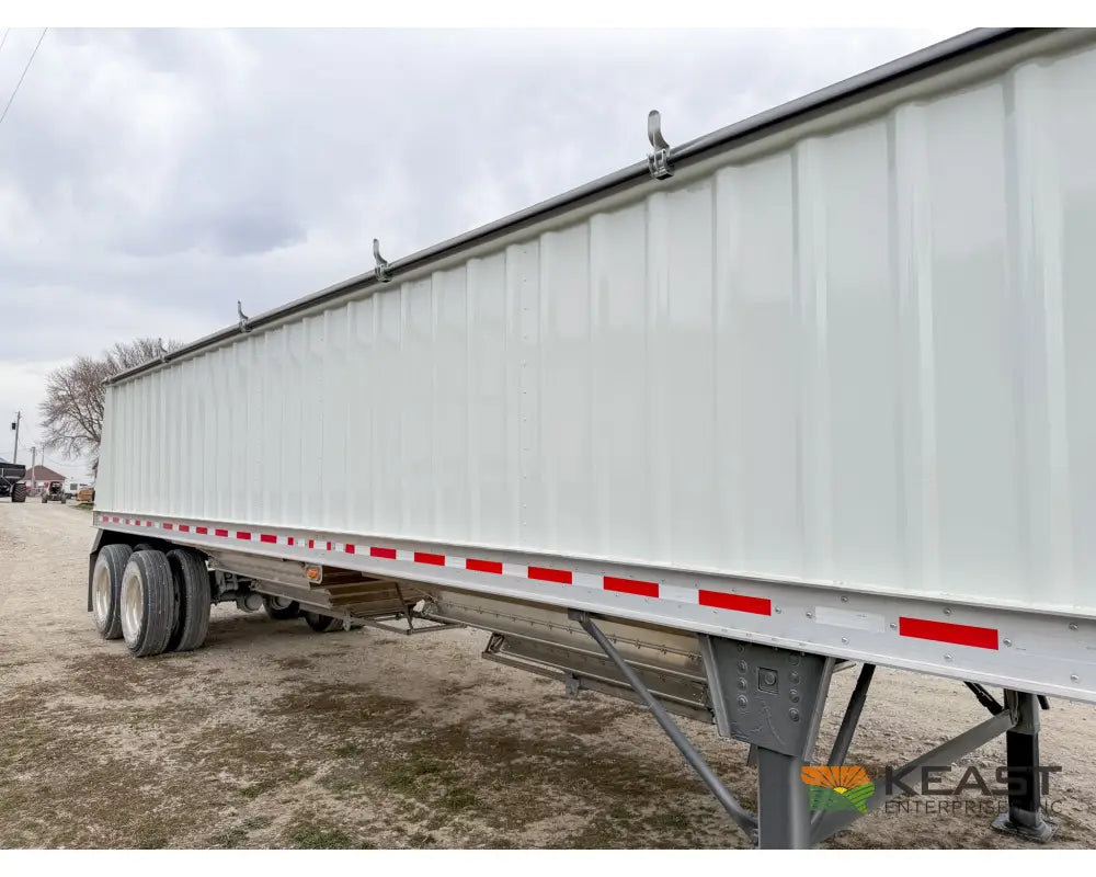 Neville 40’ Aluminum Hopper Bottom Grain Trailer Electric Tarp Grain Trailers