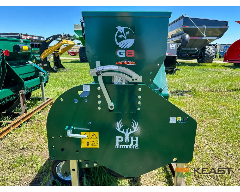 PH Outdoors G8 8’ No Till Drill - 13 Rows 7.5’’ Spacing Great for Food Plots Hunting and Farms Drills and Seeders