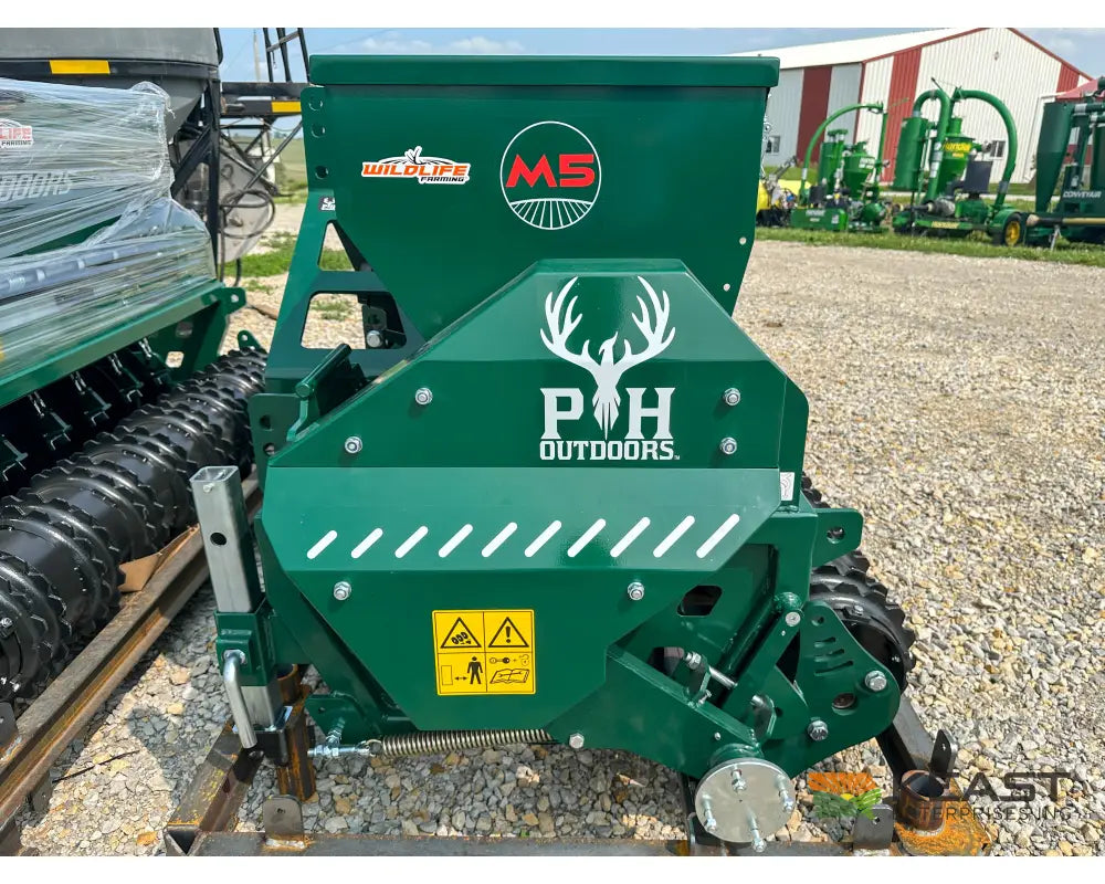 PH Outdoors M5 5’ No Till Drill - 8 Rows 7.5’’ Spacing Great for Food Plots Hunting and Farms Drills and Seeders