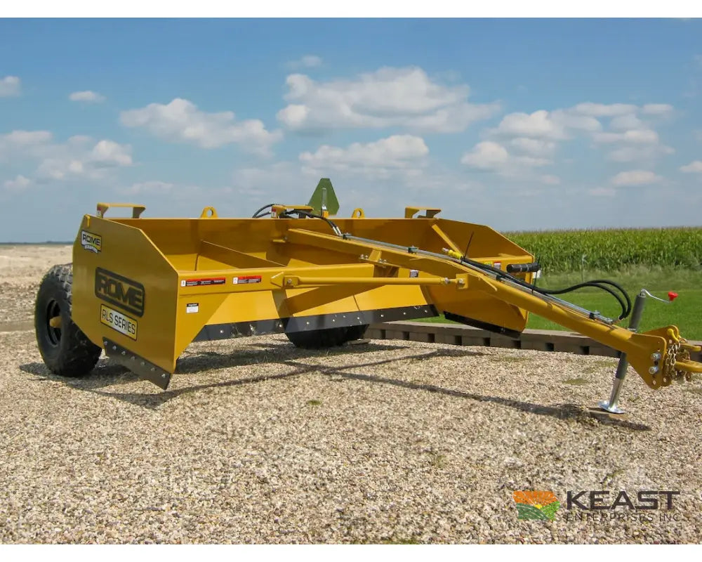 Rome RLS 12 12’ Bottomless Drag Scraper 6.7 Yard Replaceable Side Cutter Bits Box Scrapers