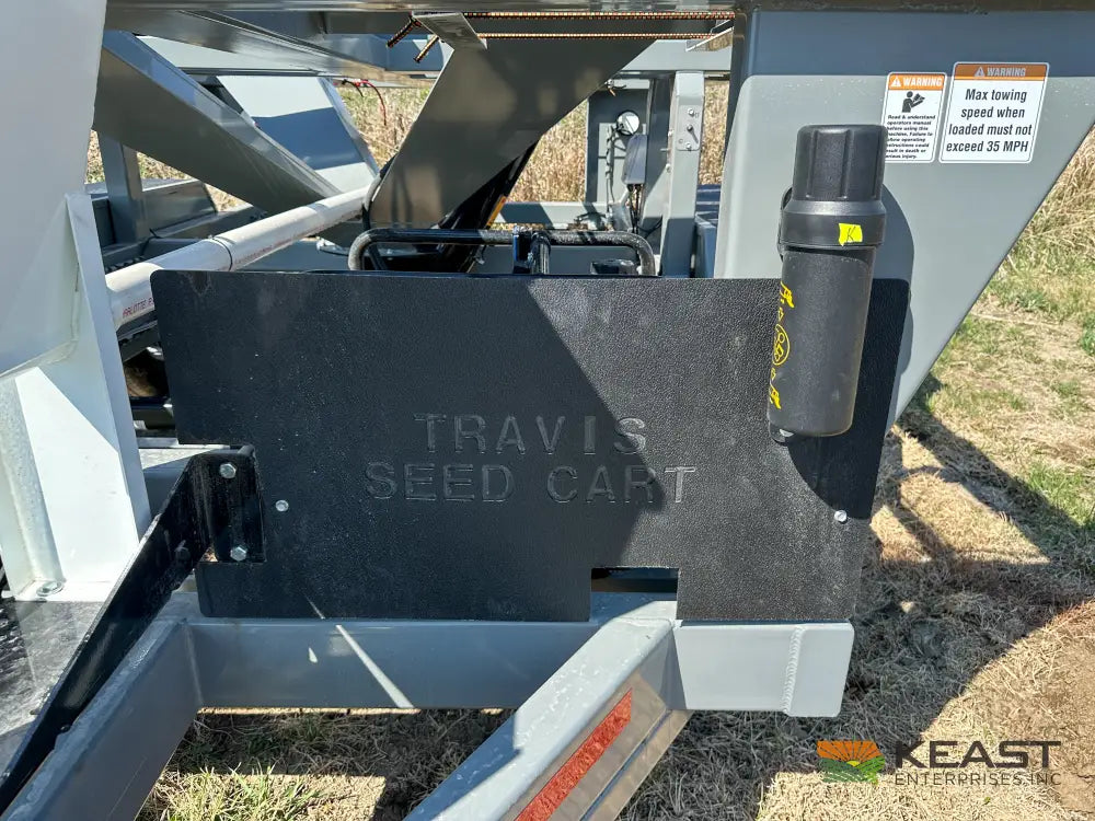 Travis HSC4400 4-Box Seed Tender - 8 HP Electric Start Engine Wireless Remote Scale System Talc Kit Seed Tenders