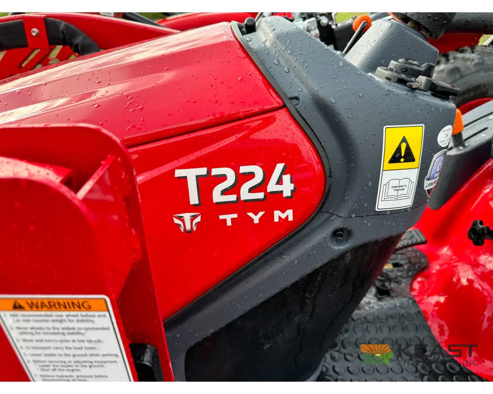 TYM T224H 22 hp Tractor - Hydrostatic Transmission Integrated Loader Tractors