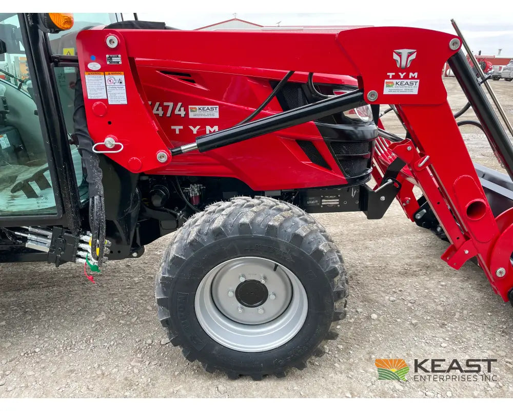 TYM T474HC 47 hp Cab Tractor - Hydrostatic Transmission 2,152 lb Capacity Loader Tractors