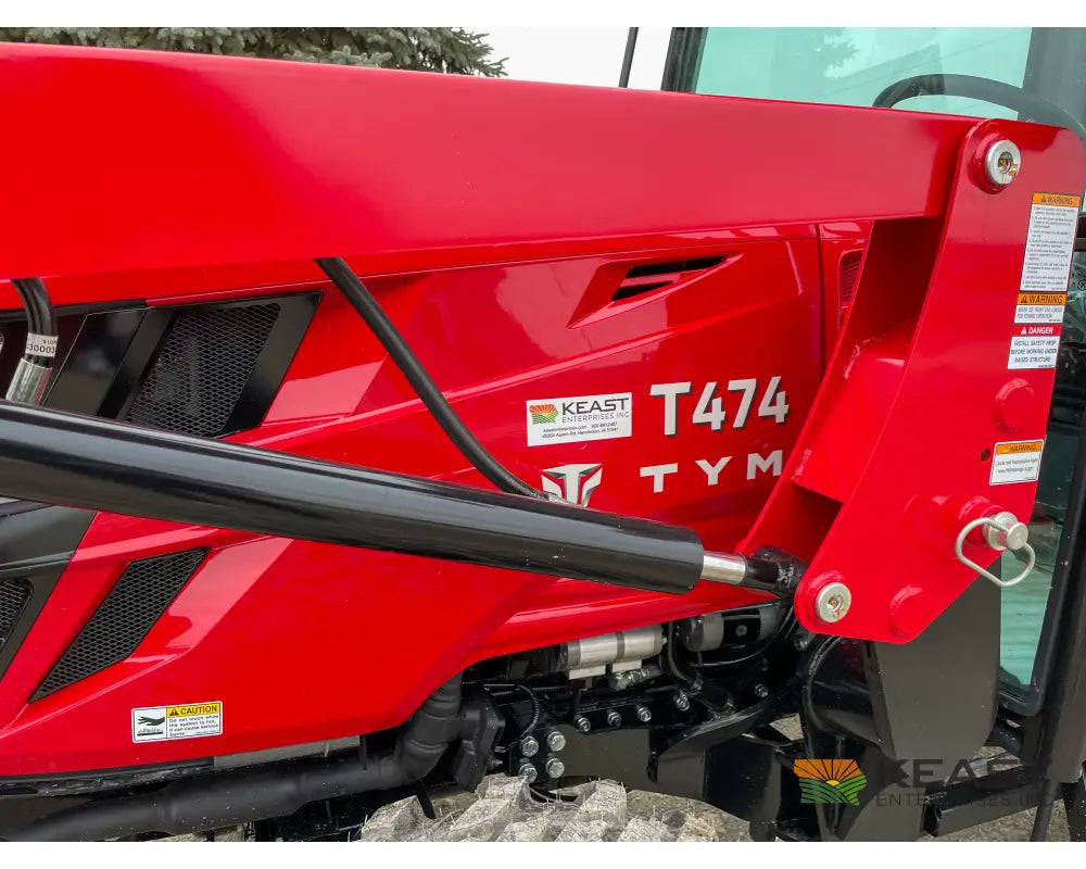 TYM T474HC 47 hp Cab Tractor - Hydrostatic Transmission 2,152 lb Capacity Loader Tractors