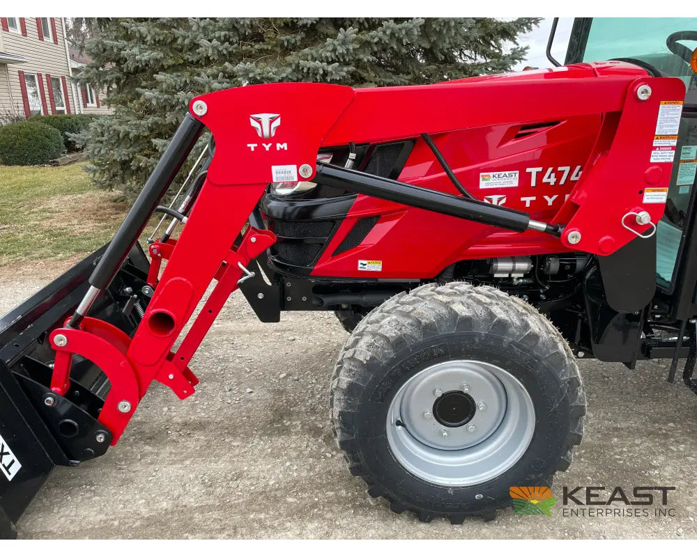 TYM T474HC 47 hp Cab Tractor - Hydrostatic Transmission 2,152 lb Capacity Loader Tractors
