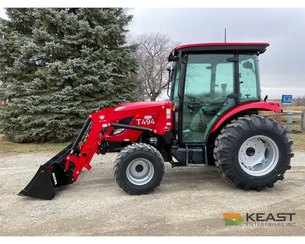 TYM T494HC 48 hp Cab Tractor - Hydrostatic Transmission 2,790 lb Capacity Loader Tractors