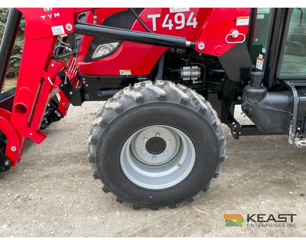 TYM T494HC 48 hp Cab Tractor - Hydrostatic Transmission 2,790 lb Capacity Loader Tractors