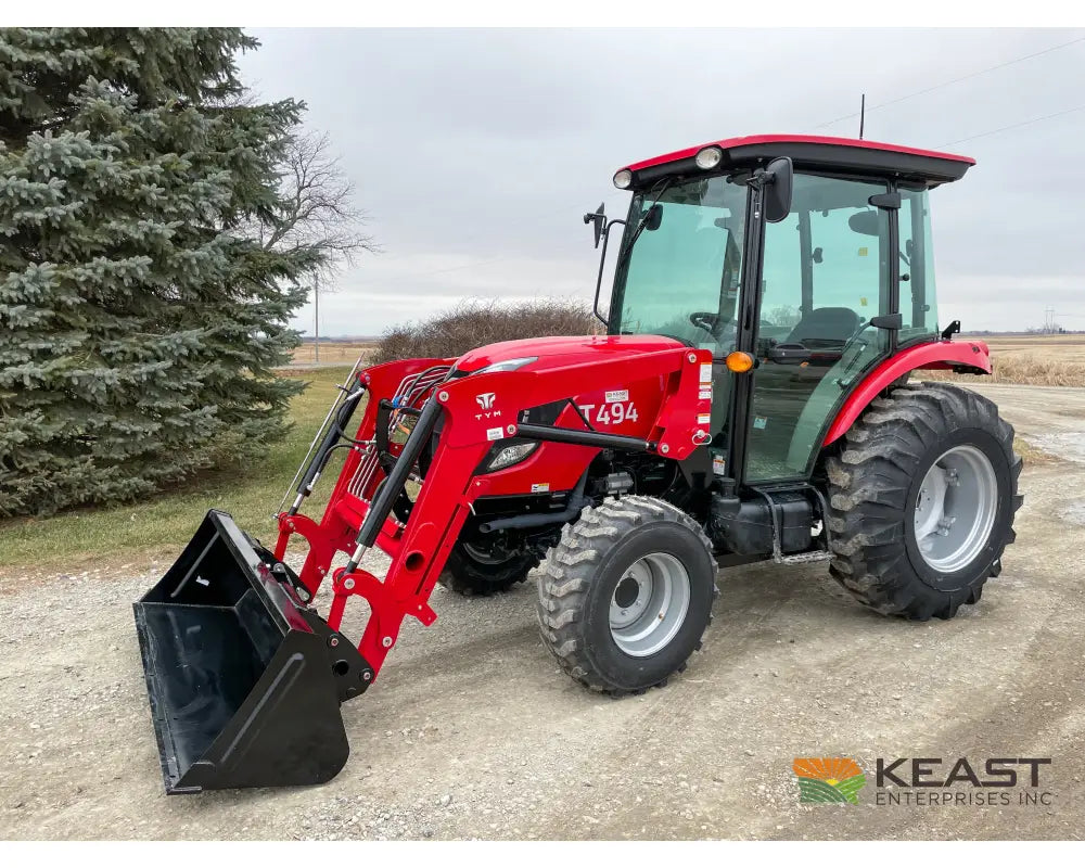 TYM T494HC 48 hp Cab Tractor - Hydrostatic Transmission 2,790 lb Capacity Loader Tractors