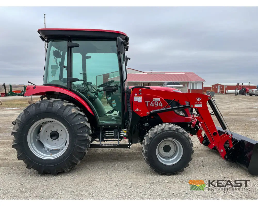 TYM T494HC 48 hp Cab Tractor - Hydrostatic Transmission 2,790 lb Capacity Loader Tractors