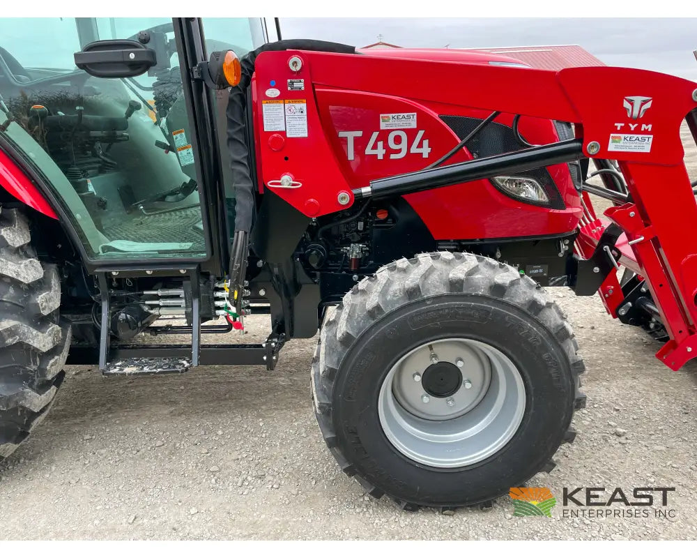 TYM T494HC 48 hp Cab Tractor - Hydrostatic Transmission 2,790 lb Capacity Loader Tractors